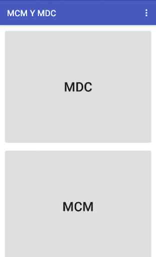 Calculator MCM Y MDC 1