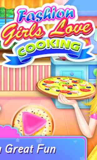 Chica de moda juegos de cocina 1