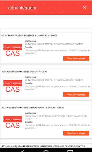 Convocatorias CAS Perú 1