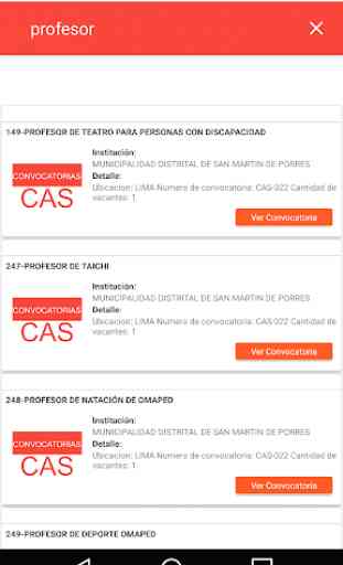 Convocatorias CAS Perú 2