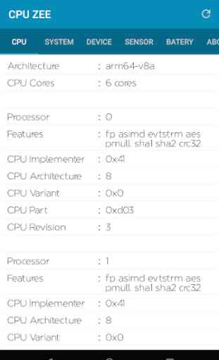 CPU-Z: información del dispositivo 2