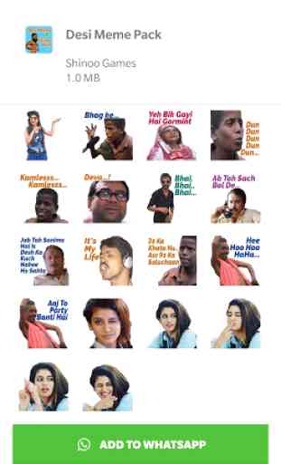Desi Meme Sticker Pack - What'sApp , WAStickerApps 3