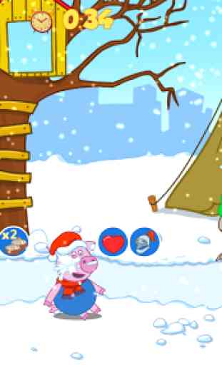 Divertido bola de nieve batalla:Juegos de invierno 3
