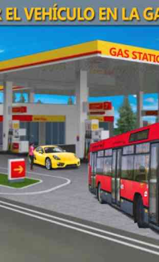 gas estación público transporte simulador 1