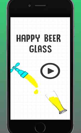 Happy Beer Glass 1