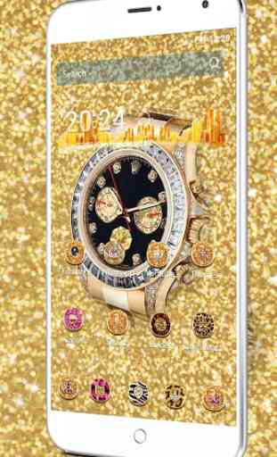 HD El oro del diamante  reloj 3