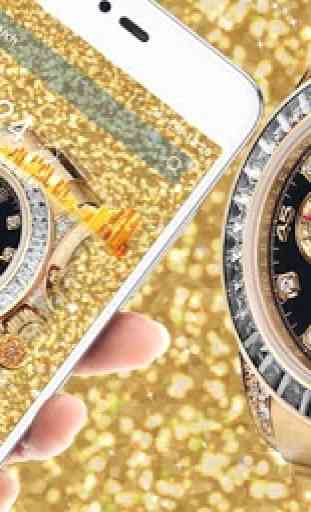 HD El oro del diamante  reloj 4