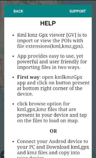 Kml Kmz Gpx Viewer and converter on gps map 4