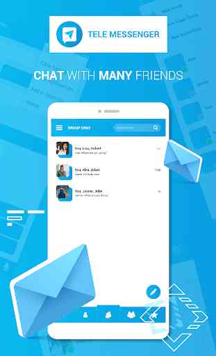 Lite Messenger Tele : Free Calls & Chat 3