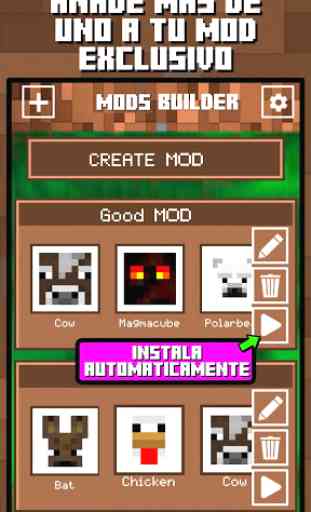 Mods Builder para Minecraft PE 3