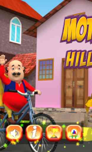 Motu Patlu Cartoon Hills Biking Game 1