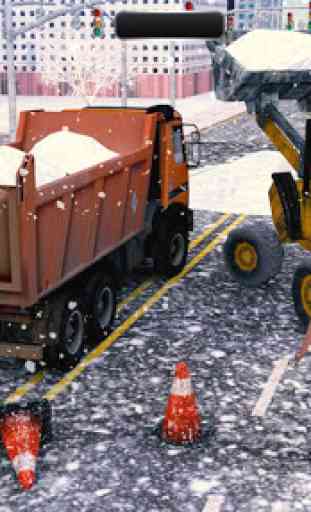 Nieve Soplador Camión Excavador 2