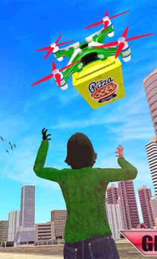 Pizza Delivery City Drone Simulator 3