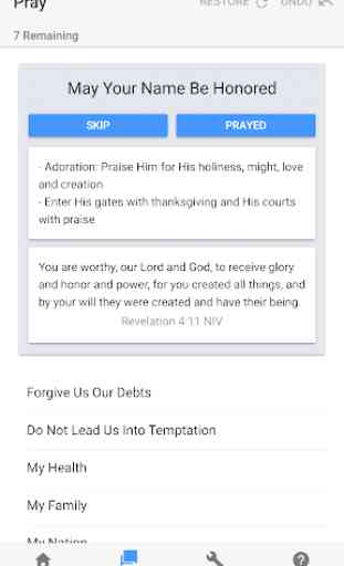 Pray Through Prayer List App 2