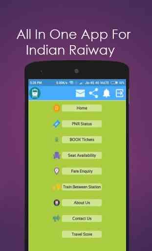 Rail Enquiry,PNR Status,Book Tickets,Live Status 1