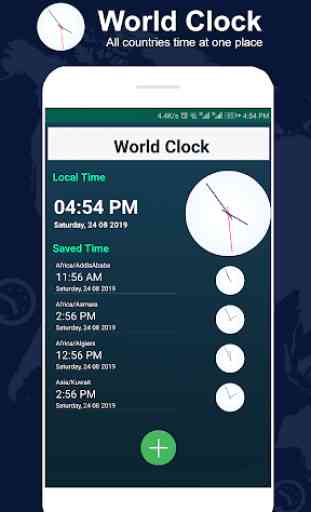 reloj mundial y zonas horarias de todos los países 1