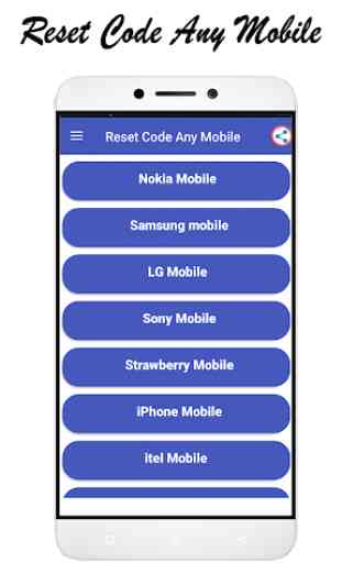 Reset Code Any Mobile 1
