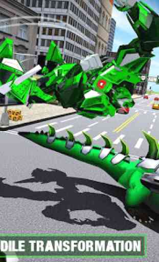 robot cocodrilo real - robot transformando juego 3