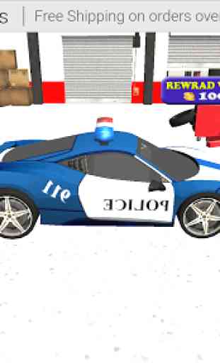 Simulador 3D de estacionamiento de la policía 1