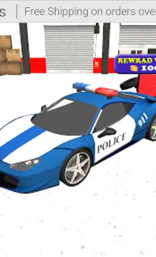 Simulador 3D de estacionamiento de la policía 2