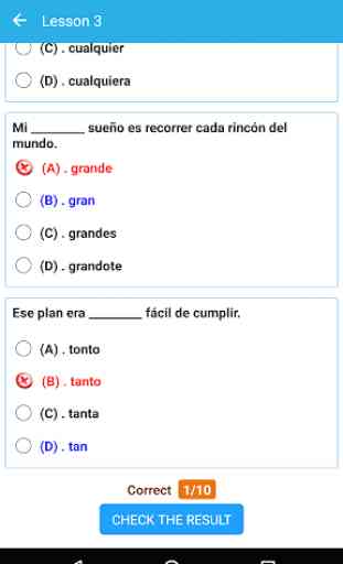 Spanish Test, Spanish practice, Spanish quiz 1