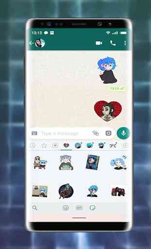 Stickers from Sally Face for WhatsApp 2