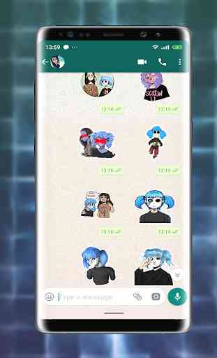 Stickers from Sally Face for WhatsApp 4