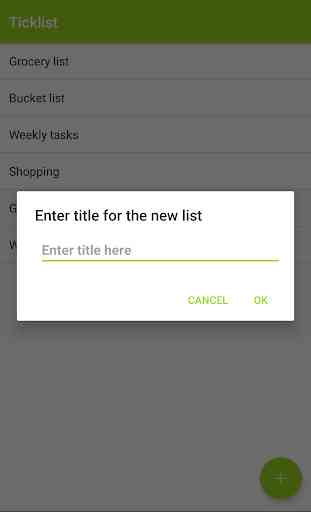 Ticklist - The Simplest checklist app in Android 2