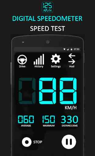 Velocímetro GPS hud velocímetro gratis 4