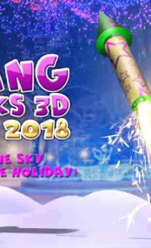 VR Bang Fireworks 3D Año Nuevo 2018 3