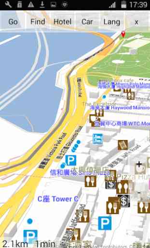 3D Hong Kong: Mapas y GPS 2