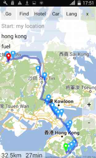 3D Hong Kong: Mapas y GPS 3