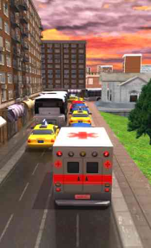Ambulancia de emergencia Rescue Driver:Simulator3D 3