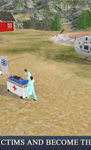 Ambulancia y helicóptero Hero 2