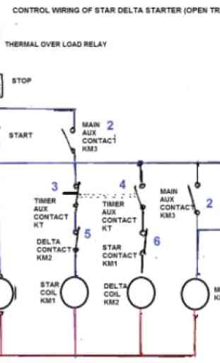 aprende el Diagrama de cableado de Star Delta 1