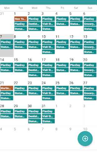 Calendar Daily - Planner 2020 2