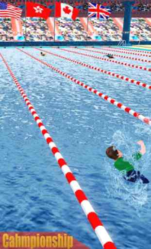 campeonato de carrera de agua de piscina de niños 4