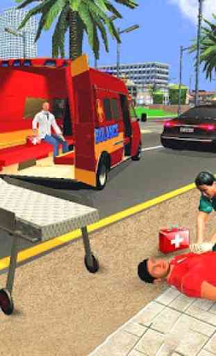 City Ambulance Rescue Simulator Games  2