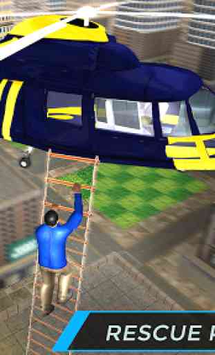 City Police Helicopter Games: Misiones de rescate 3