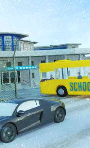 Colegio Autobús Fuera del camino Conductor 3