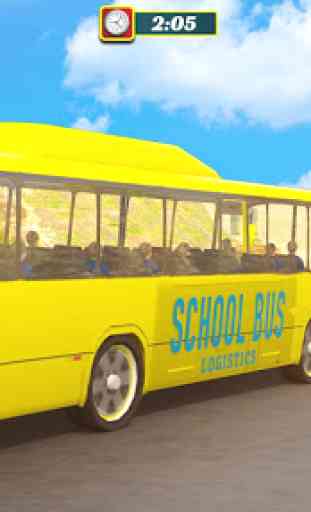 Colegio Autobús Fuera del camino Conductor 4