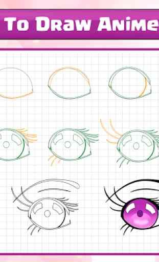 Cómo dibujar ojos de anime 2