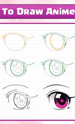 Cómo dibujar ojos de anime 3
