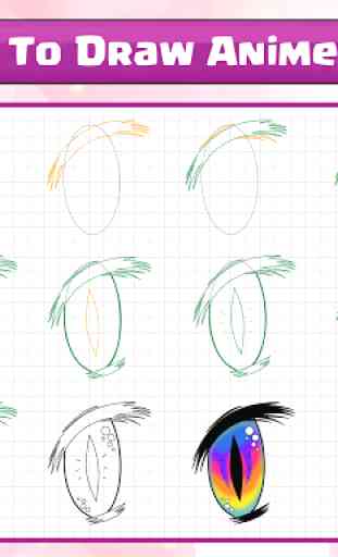 Cómo dibujar ojos de anime 4