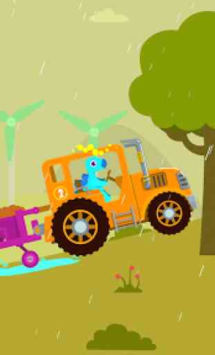 Dinosaur Farm - Tractor simulator games for kids 2
