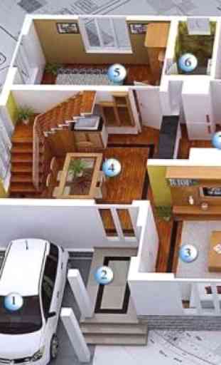 Diseños de planos de casas en 3D 2