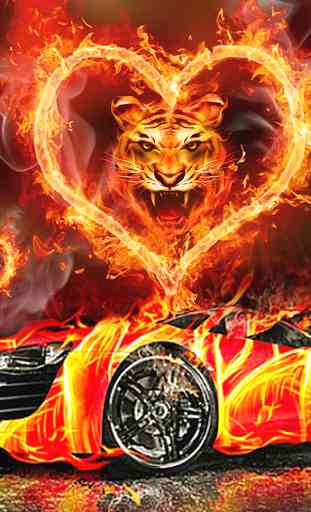 Flaming Car Sports Launcher Theme Live Wallpapers 2