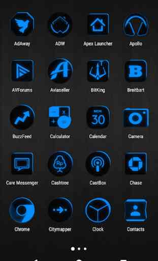 Flat Black and Blue Icon Pack ✨Free✨ 2