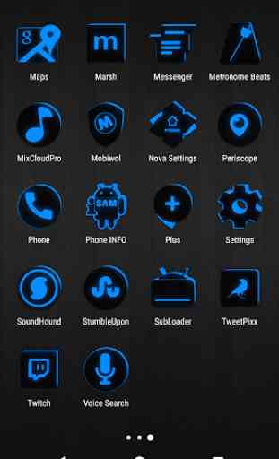 Flat Black and Blue Icon Pack ✨Free✨ 4