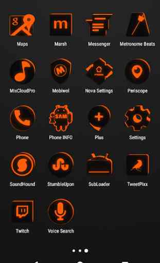 Flat Black and Orange Icon Pack ✨Free✨ 4